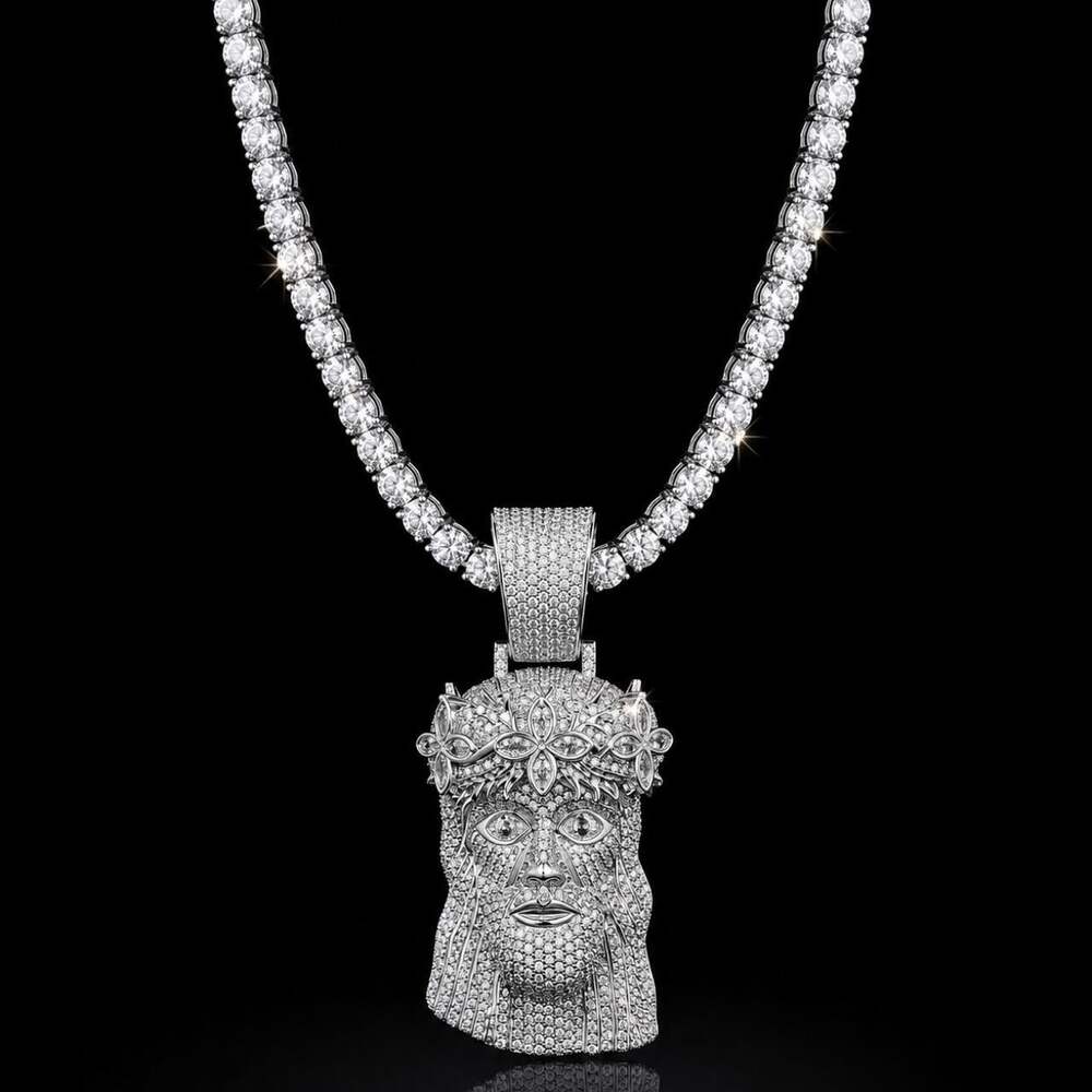 Jesus Pendant Tennis Chain 575 D